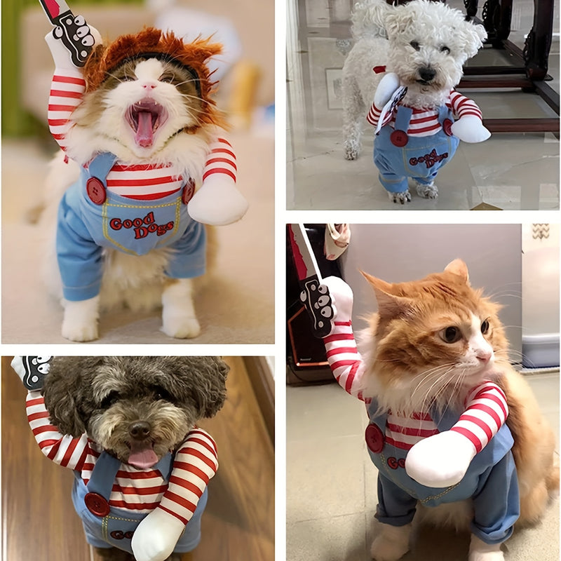 Fantasia de Halloween Chucky para Pet - O Terror Está Chegando! 🎃🐾