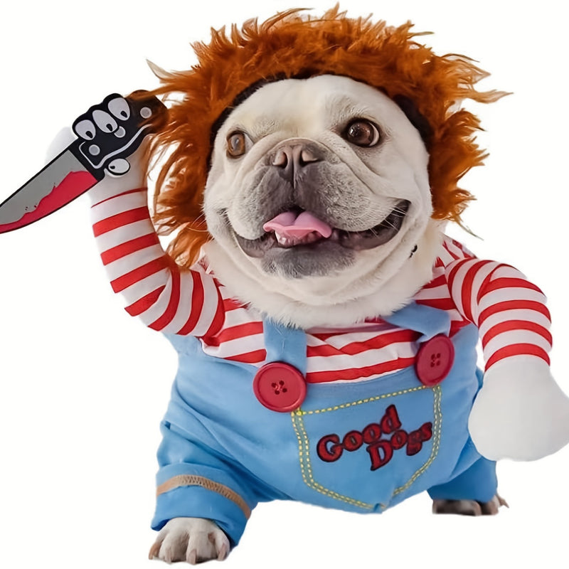 Fantasia de Halloween Chucky para Pet - O Terror Está Chegando! 🎃🐾