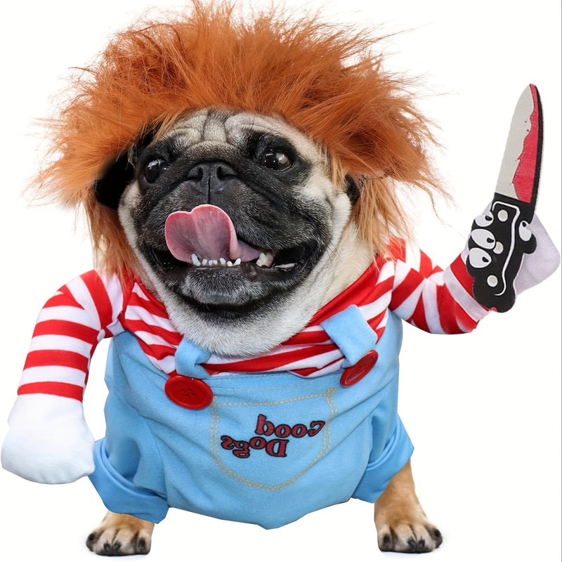 Fantasia de Halloween Chucky para Pet - O Terror Está Chegando! 🎃🐾