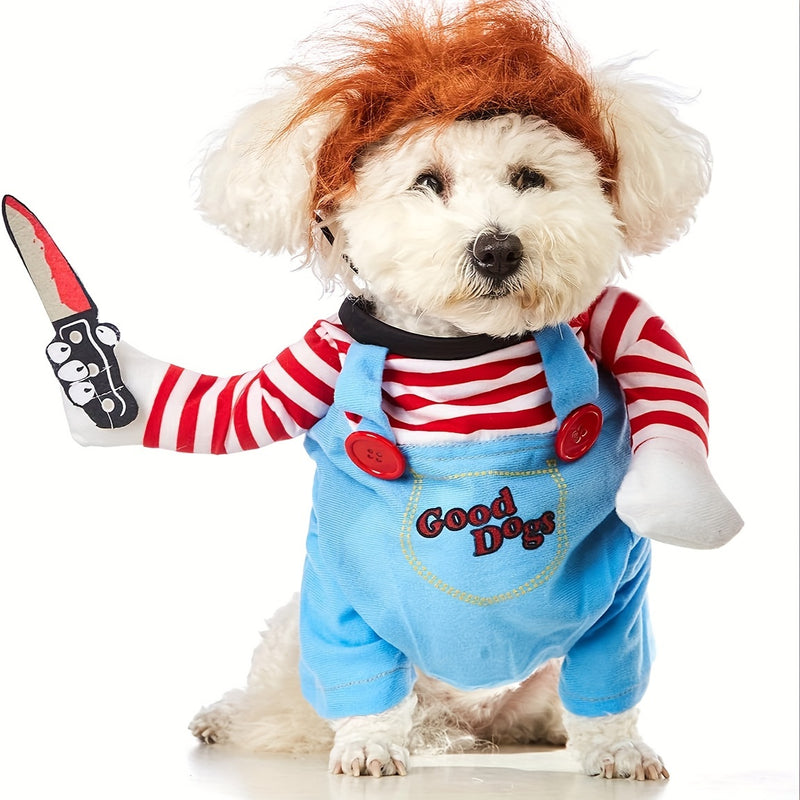 Fantasia de Halloween Chucky para Pet - O Terror Está Chegando! 🎃🐾