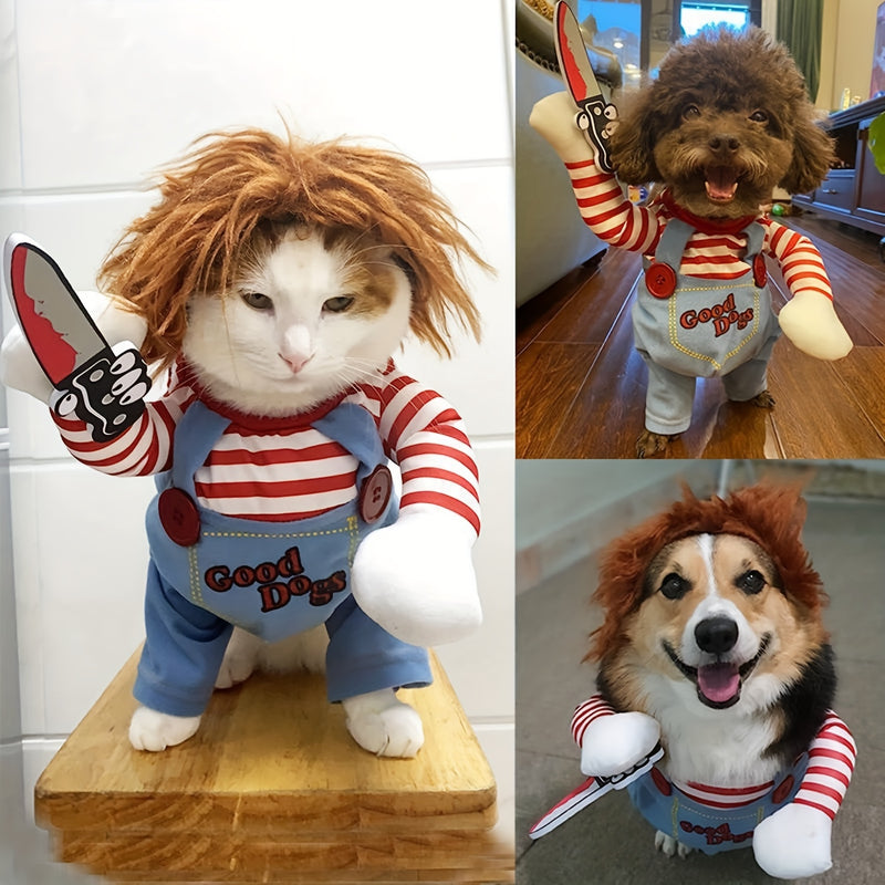 Fantasia de Halloween Chucky para Pet - O Terror Está Chegando! 🎃🐾